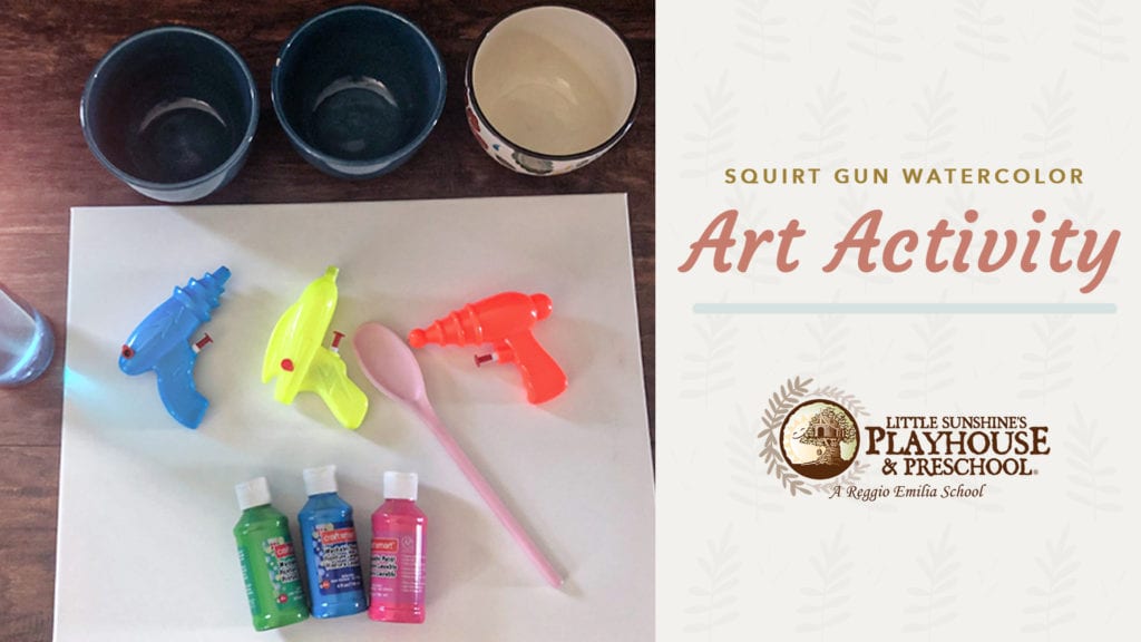 Squirt Gun Watercolor Art Activity
