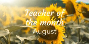 August 2020 Teacher of the Month Featured Image